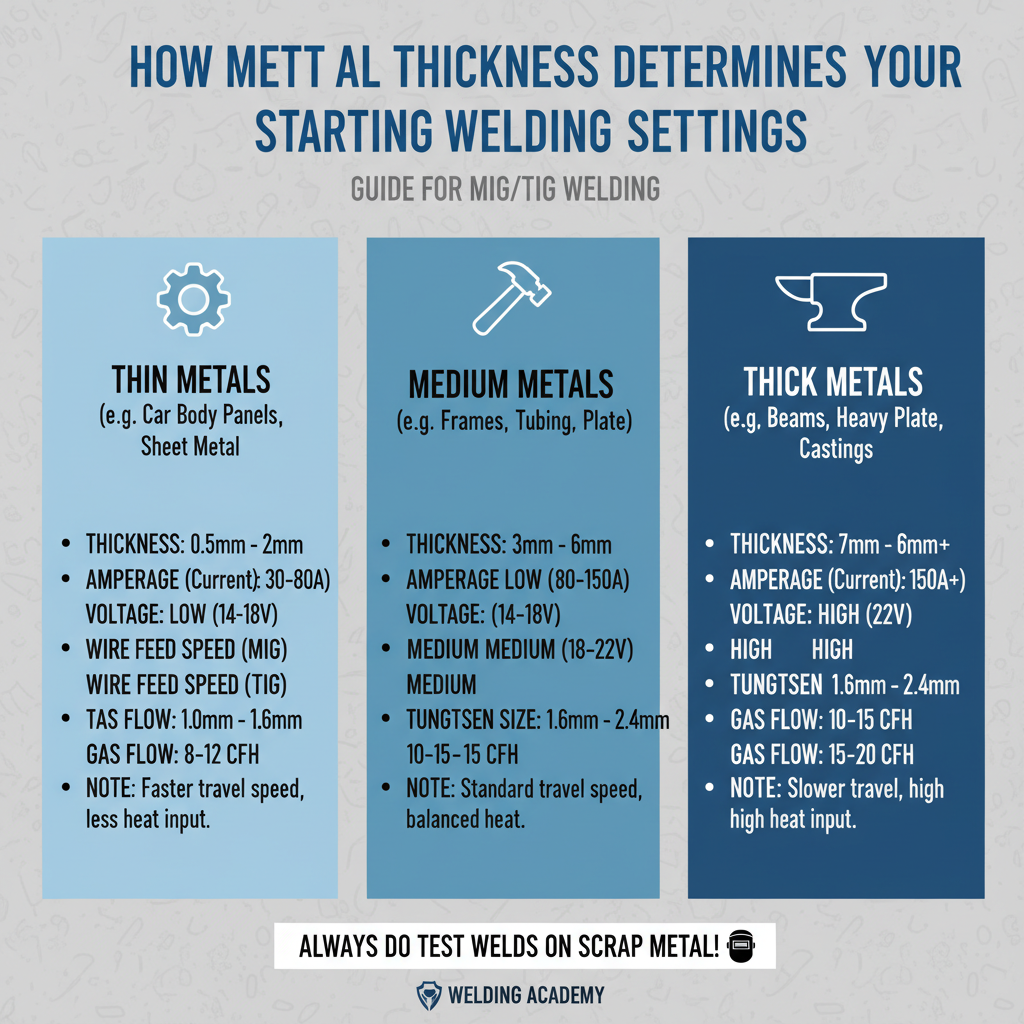 How Metal Thickness Determines Your Starting Settings