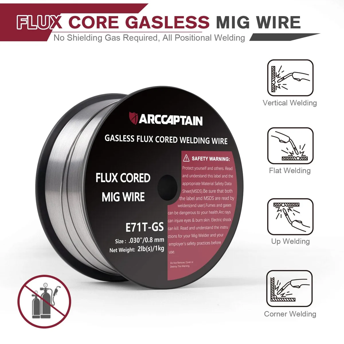 flux cored wire spool