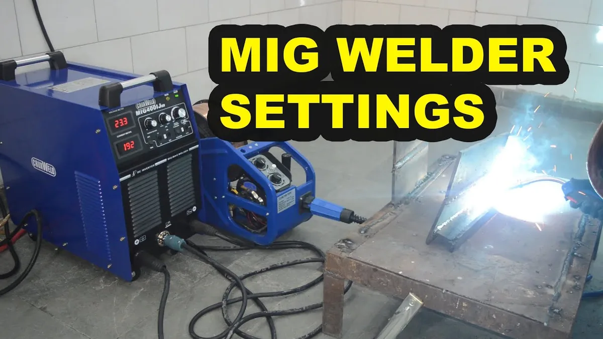 mig welding setup