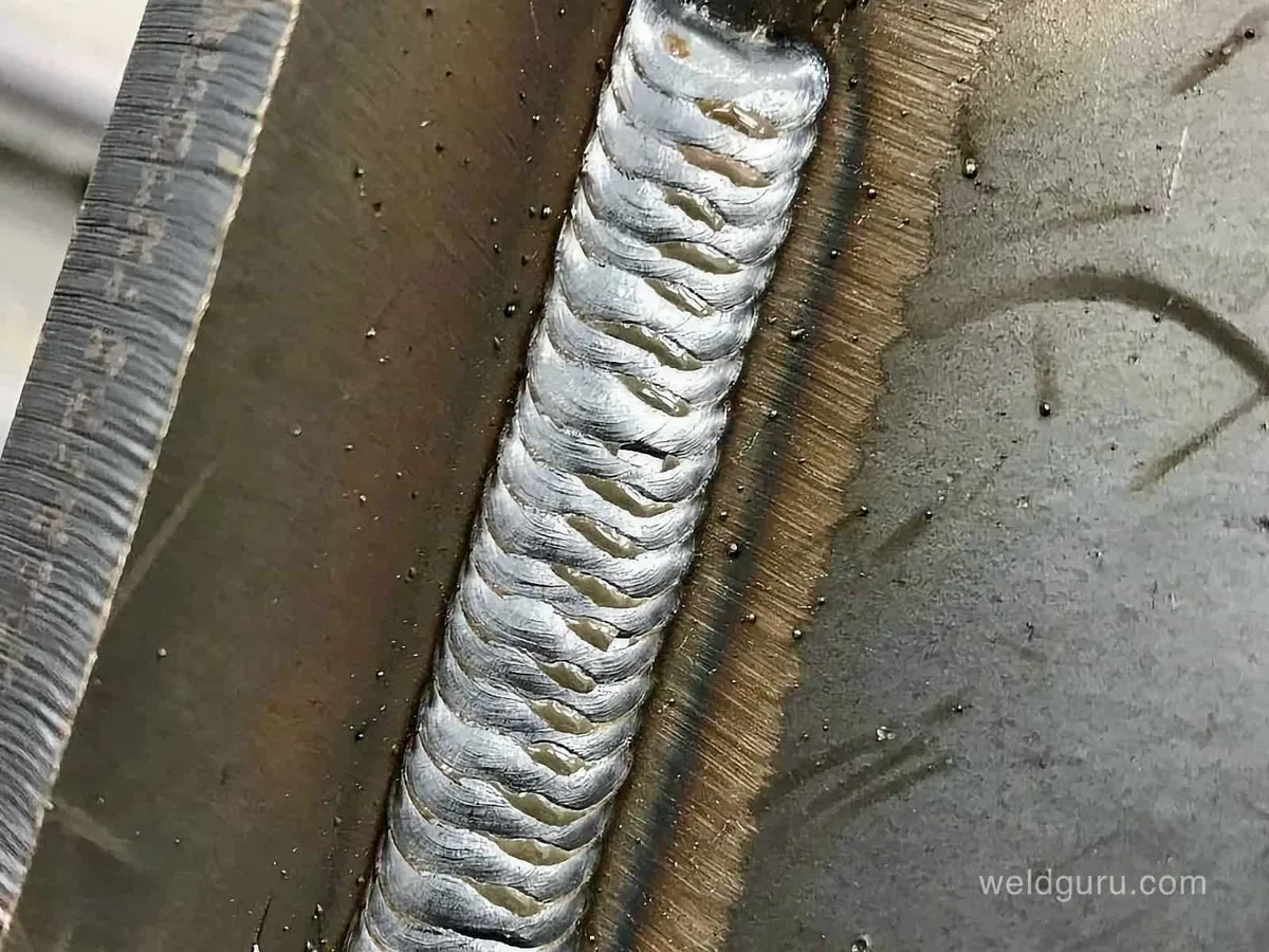 vertical mig weld bead