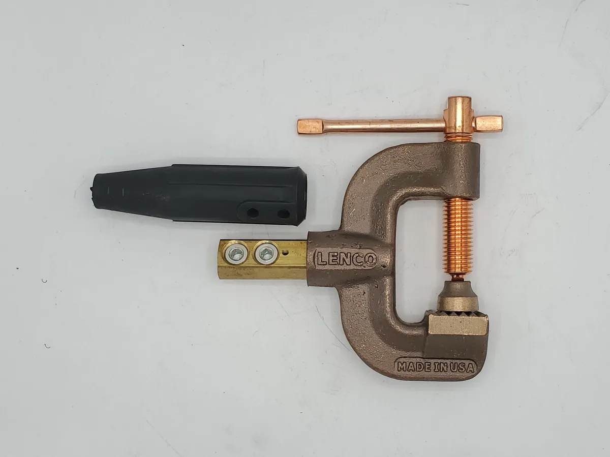 weld ground clamp connection