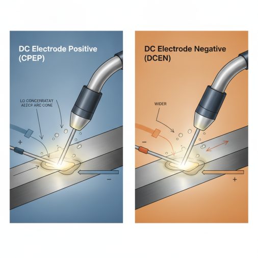 DC Electrode Positive vs. DC Electrode Negative