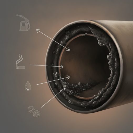 What Causes Exhaust Pipe Buildup