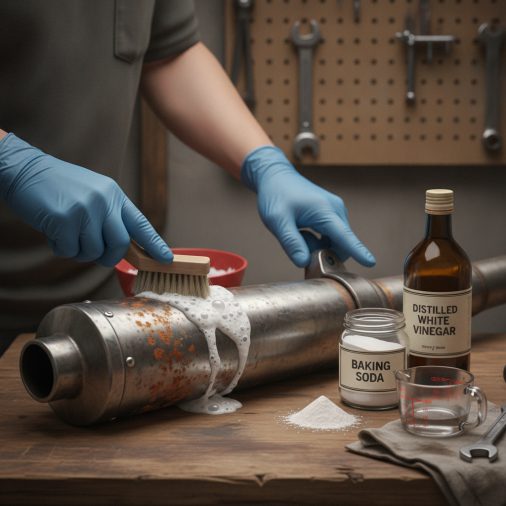 Baking Soda and Vinegar for Rust and Tarnish