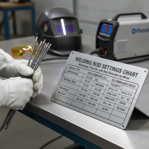 Welding Rod Settings Chart: Amperage, Polarity, and Rod Selection by Metal