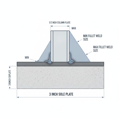 How Plate Thickness Drives Minimum and Maximum Fillet Weld Size