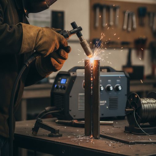 MIG Welding Vertical on 1/4 Inch Plate with Flux Core .045 Wire: Settings and Technique