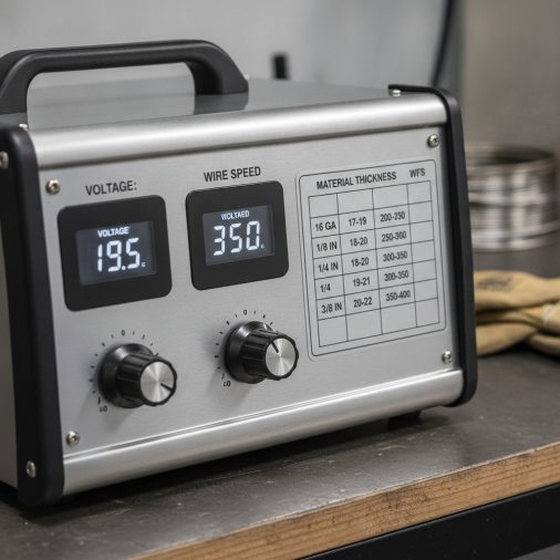 Miller Welding Voltage and Wire Speed Chart for MIG Welding