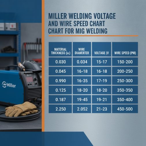 Miller MIG Welding Settings Chart — Mild Steel