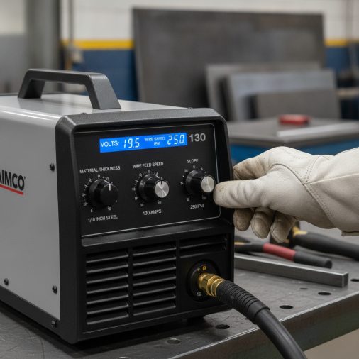 Best Settings on an Aimco 130 for Welding 1/8″ Steel