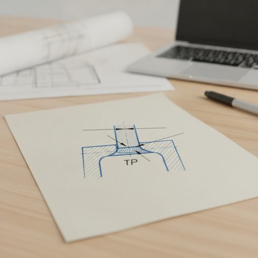 Where You'll See the TP Notation on a Drawing