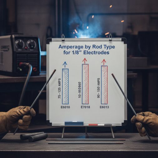 Amperage by Rod Type for 1/8" Electrodes