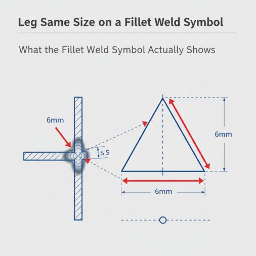 Leg Same Size on a Fillet Weld Symbol: What It Means and When It Matters 3 What the Fillet Weld Symbol Actually Shows
