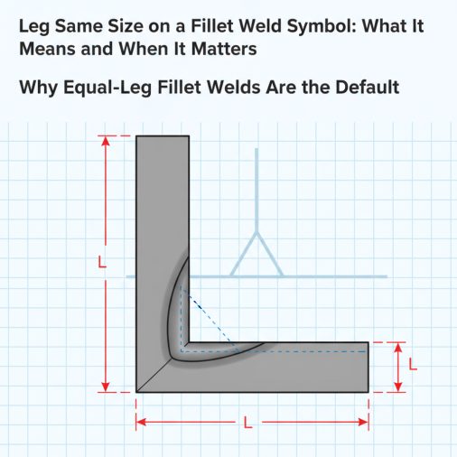 Leg Same Size on a Fillet Weld Symbol: What It Means and When It Matters 4 Why Equal-Leg Fillet Welds Are the Default