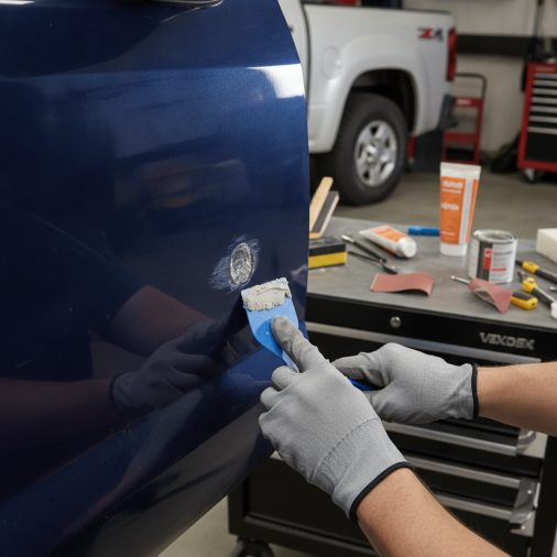 How to Fill Small Holes in Truck Doors Without a Welder