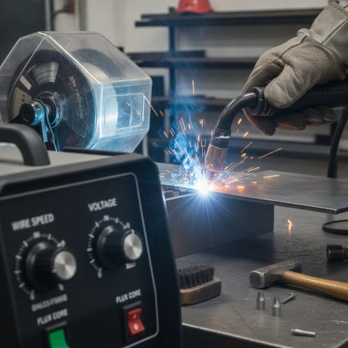 MIG Welder Settings for .030 Flux Core Wire on 1/4-Inch Steel 1 MIG Welder Settings for .030 Flux Core Wire on 1/4-Inch Steel